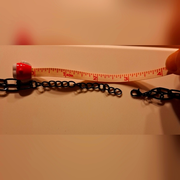 Helluva Boss Charm Chain Link‎ Heart Necklace Handmade Adjustable - Picture 6 of 8